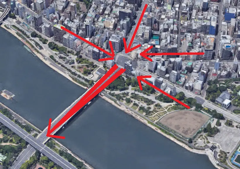 図10　人々の集まりやすいTG「橋」