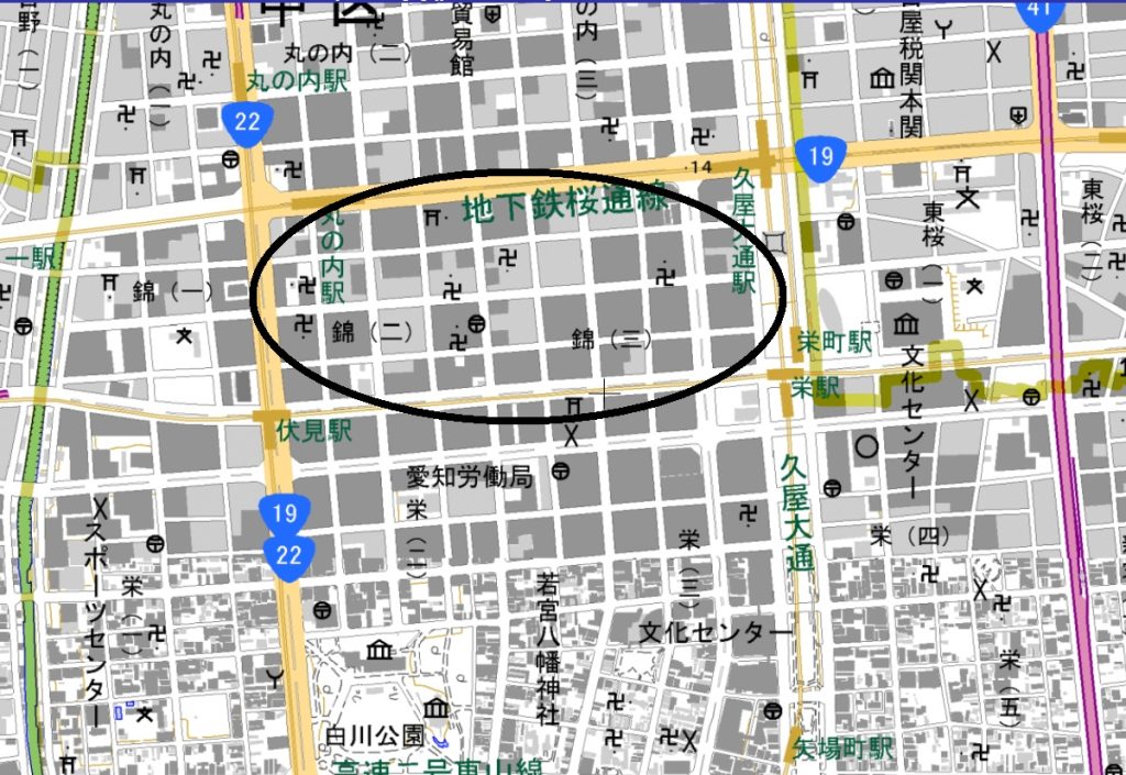売れる商圏 繁盛する立地 PC(ポテンシャルクラスター・需要集合体) 幹線囲まれ型商圏 愛知県名古屋市