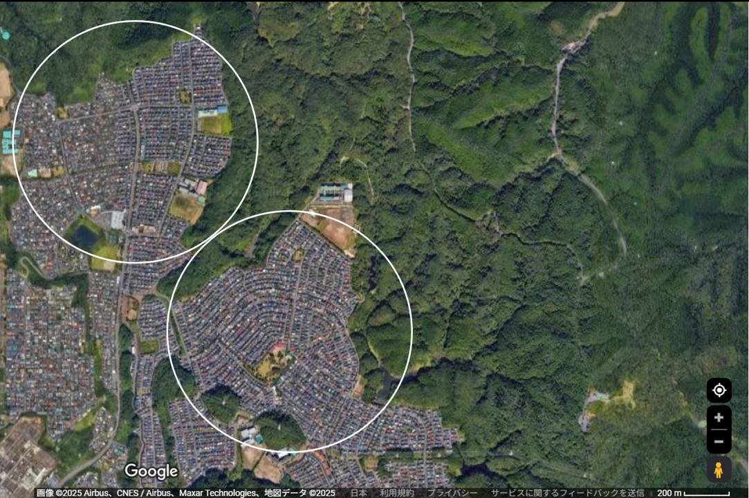 売れる商圏 繁盛する立地 PC(ポテンシャルクラスター・需要集合体) 山麓型商圏 宮城県仙台市