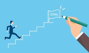 目標設定の難しさを克服し、達成精度を上げる仕事術。従業員が目標を持ち、達成できるよう導くには?段階的な目標達成(マイルストーン)と進捗管理が重要で『目標達成の思考法と行動変容』が必要。