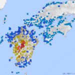 026年7月28日に発生した熊本県熊本地方の地震（最大震度7）の震度分布図。激甚化する自然災害と二次災害から顧客・従業員の命を守るため、店舗経営者が講ずべき初動オペレーションとリスク管理の重要性を提示する。